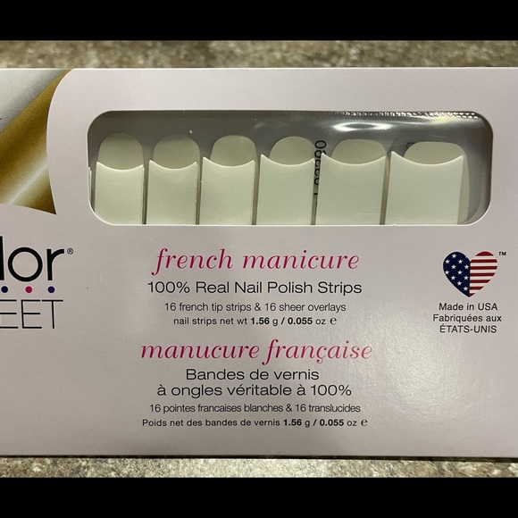 Color Street Meet Me In Paris French Manicure Nail Strips - Picture 1 of 2